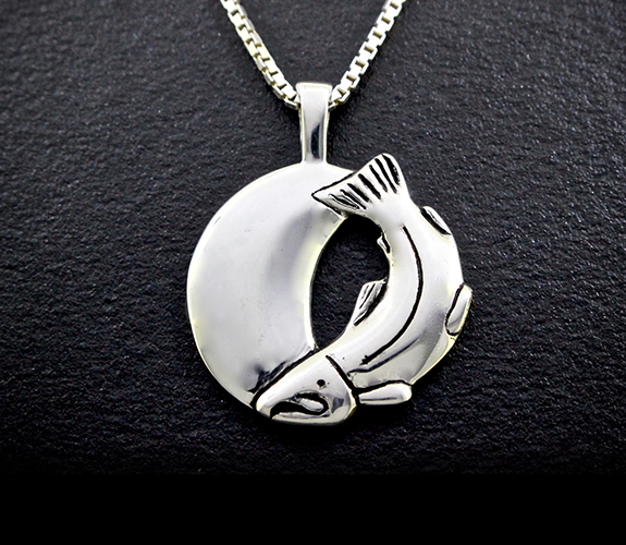 "Salmon Coming Home" Necklace - Jeff Mckenzie